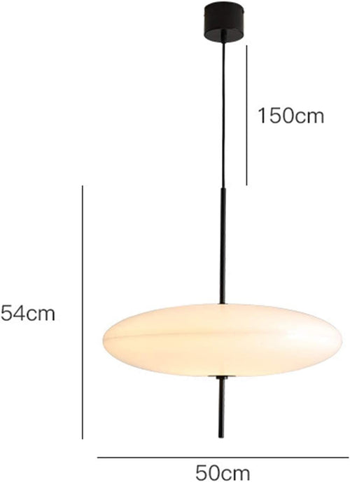 Brikey 19.7'' Nordic Acrylic Pendant Light, 5-Light Hanging Ceiling Lamp Chandelier for Dining Room Kitchen Island(White)