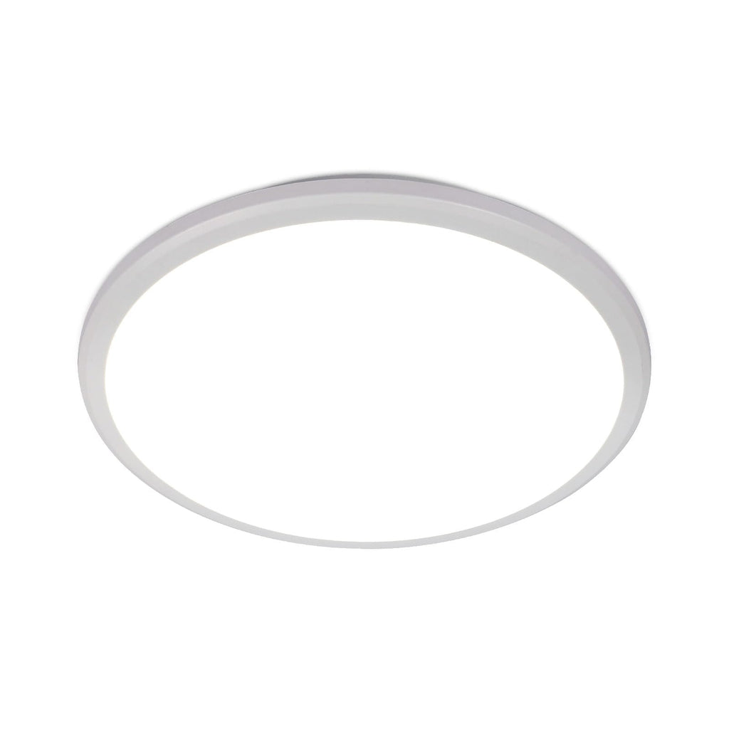 DELIPOP 2 Pack 12 Inch LED Flush Mount Ceiling Light, 24W Surface Flat LED Ceiling Light for Indoor/Outdoor, IP54 Waterproof Round Ceiling Light Fixture for Bathroom, Bedroom, Kitchen, Hallway