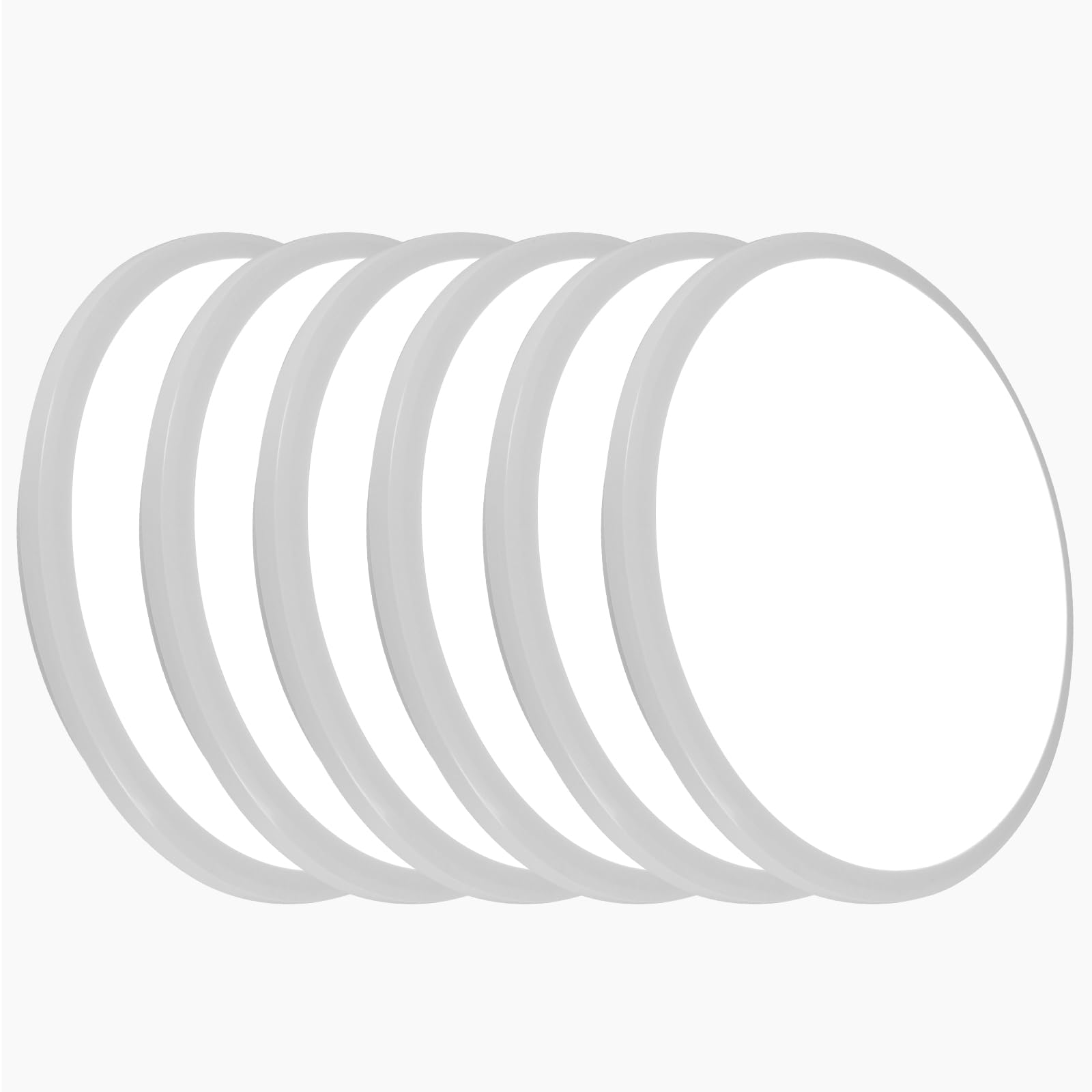 DELIPOP 2 Pack 12 Inch LED Flush Mount Ceiling Light, 24W Surface Flat LED Ceiling Light for Indoor/Outdoor, IP54 Waterproof Round Ceiling Light Fixture for Bathroom, Bedroom, Kitchen, Hallway
