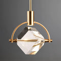 Modern Cylinder Pendant Light, Dimmable Brushed Nickel Acrylic Pendant Lights Kitchen Island, Single Small Ceiling Light Fixture with Bubble for Vanity Powder Room