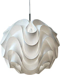 Lotus Lampshade Lampshade Pendant Light Modern LED Pendant Light White Plastic Shade Suspension Lamp Lighting Puzzle Flower Ceiling Light Fixture Chandelier for Home Cafe Hotel Restaurant Decorative